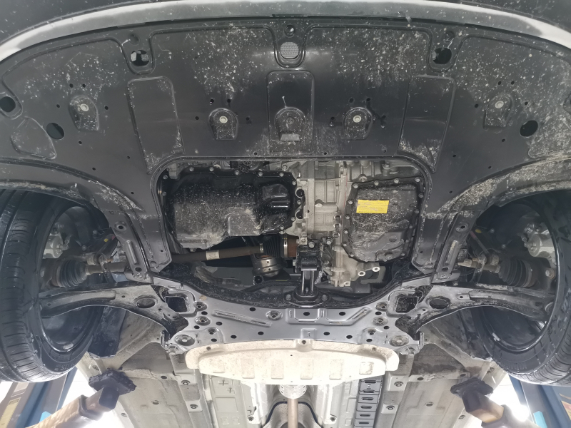 Защита картера и КПП (Рестайлинг, рынок Китая) для Hyundai Elantra VII (CN7) 2023 - , сталь 2 мм