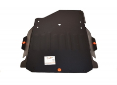 Защита КПП (без защиты картера ALF14281st установка невозможна) для Mitsubishi Pajero Pinin 1998-2007, сталь 2 мм Защита КПП (без защиты картера ALF14281st установка невозможна) для Mitsubishi Pajero Pinin 1998-2007, сталь 2 мм