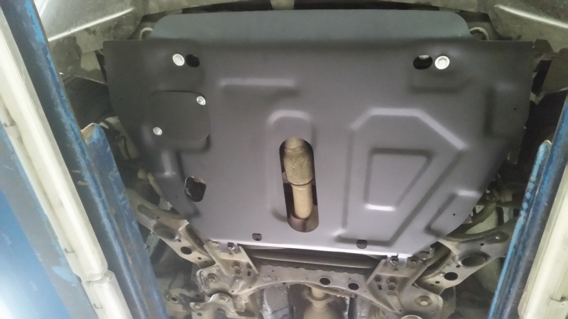 Защита картера двигателя и кпп (установка без пыльника) для Geely Emgrand X7 2013 - 2021, сталь 2 мм