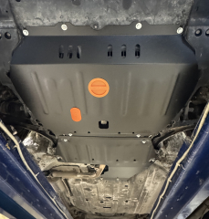 Защита картера и КПП для Honda Crider (для автомобилей с повреждённым (нецелым) пластиковым пыльником) 2018-2021, сталь 2 мм